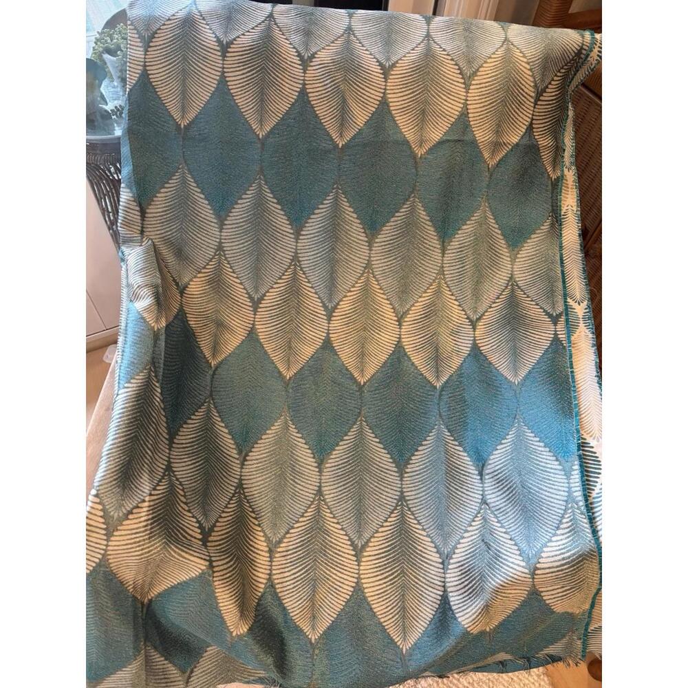 Osborne & Little Leaf Fall Verdanta Silk Blend 54” x 88”